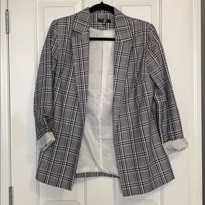 Missguided Plaid Blazer